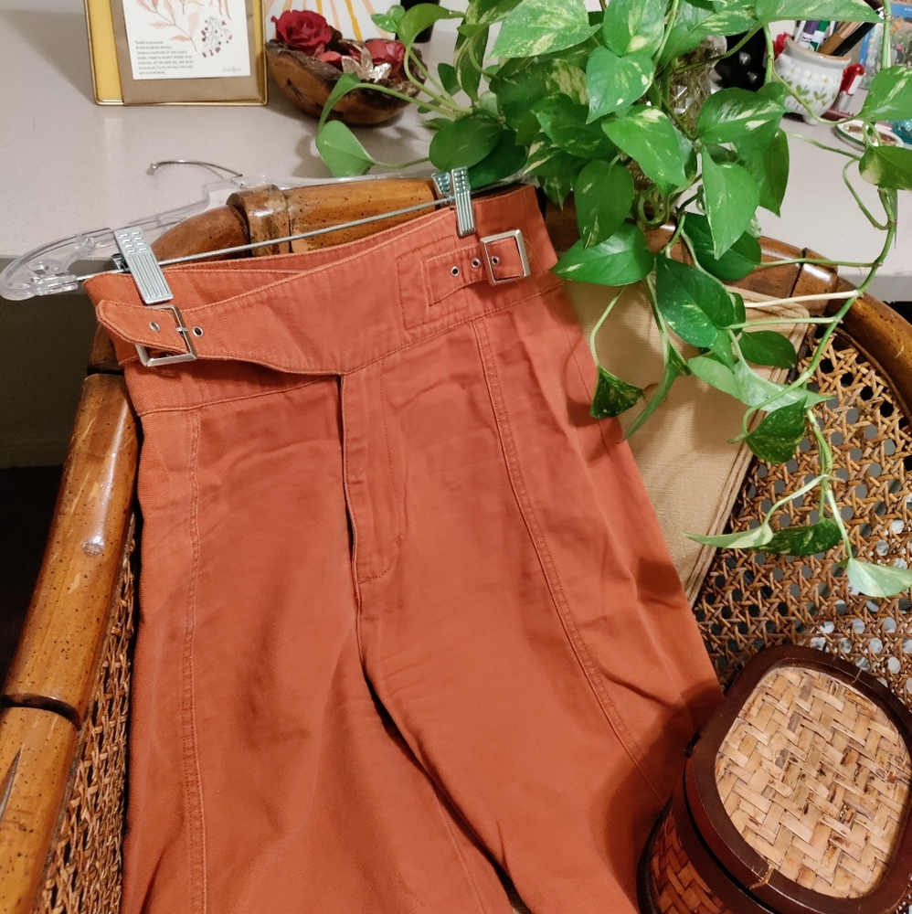 Urban outfitters Margot buckle tab trousers